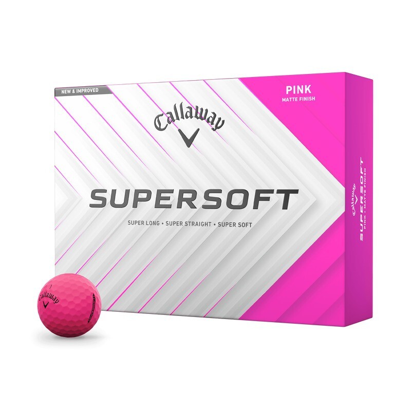 Callaway SuperSoft golfballen matte finish 12 stuks roze kopen? Golf123